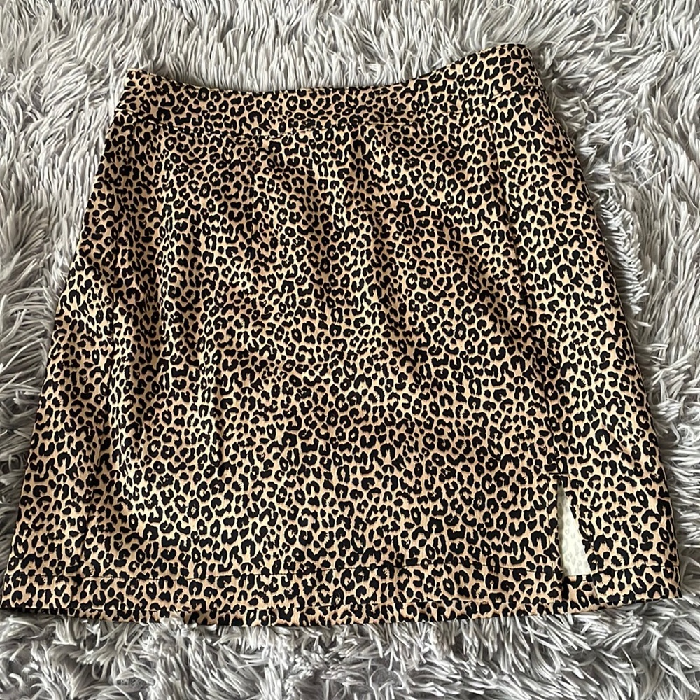 Garage Cheetah Print Mini Skirt